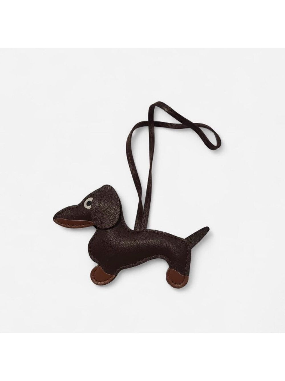 Brown Dog-Shaped Bag